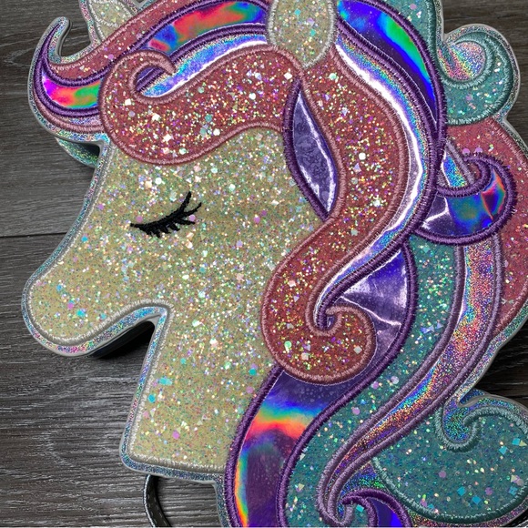 The Children’s Place NWOT Unicorn Purse Mini Backpack - Picture 9 of 16